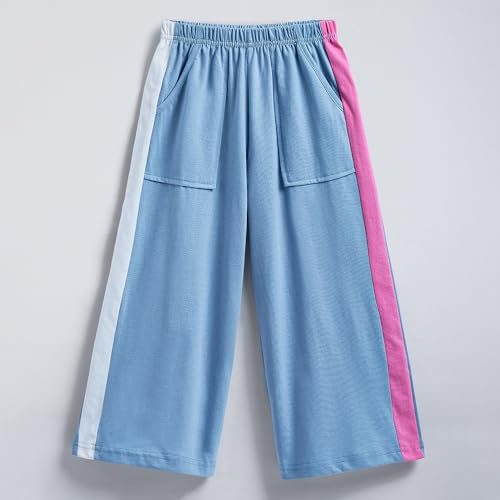 Hopscotch Girls Full Sleeves Pink 2-Pc Bow Applique Cotton Pants Set For Ages (3-4 Years)