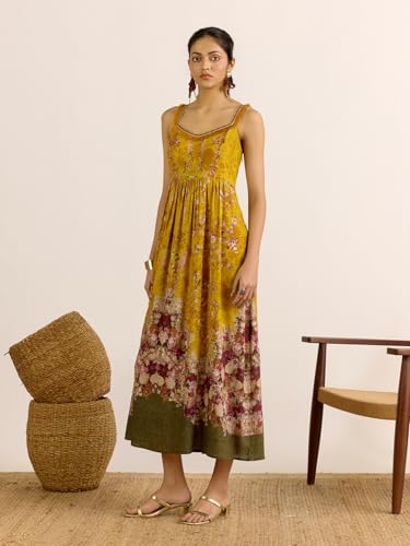 Aarke Ritu Kumar Yellow Gulmohar Long Dress