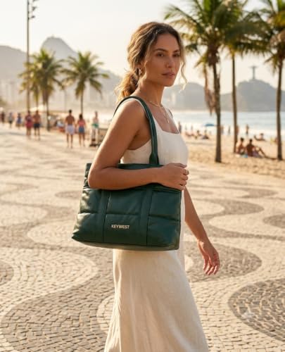 Keywest Women's Westport Luxe Tote Handbag for Women | Hobo Bag for Work | Ladies Purse | Stylish Shoulder Bag | Gift For Women | Dark Grey