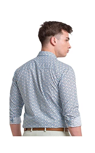 Park Avenue Men's Regular Fit Causual Shirt (Blue)