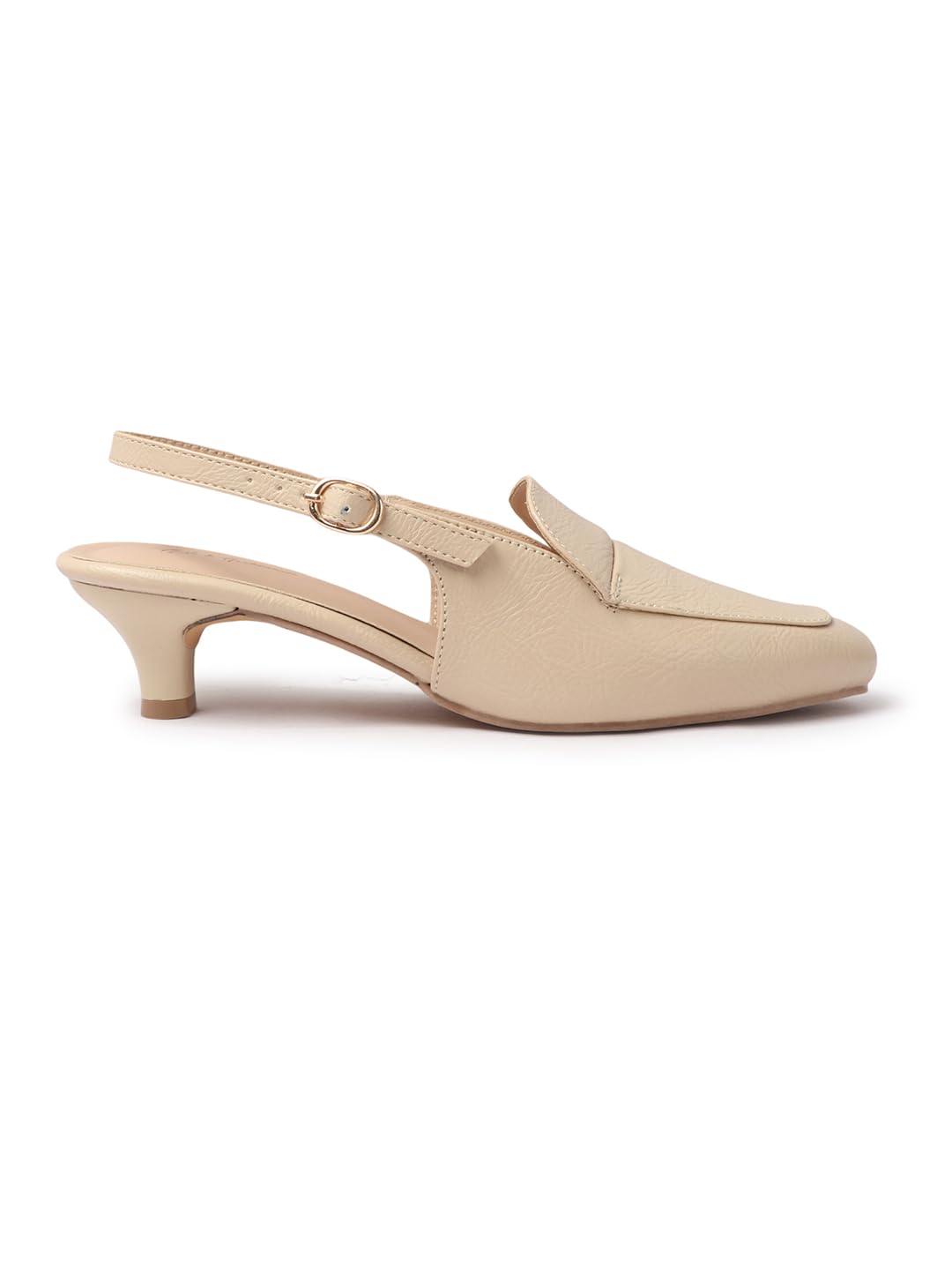 AROOM Women's Fashion Mules Sandal Pointed Toe with Backstrap Comfortable Sole Women & Girls (Cream, UK Footwear Size System, Adult, Women, Numeric, Medium, 6)