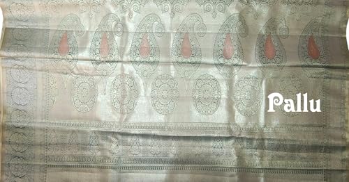 VFCollections Women's Traditional Handloom Kanchipuram Silk Pure - Royal Collections - Pattu Sarees | Rich Zari Woven Design | Bridal Saree | Unstitched Blouse 1