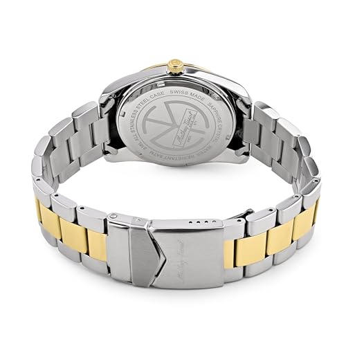 Mathey-Tissot Swiss Made Mathy I Day-Date Quatrz Black Dial Analog Watch for Men - H453BN