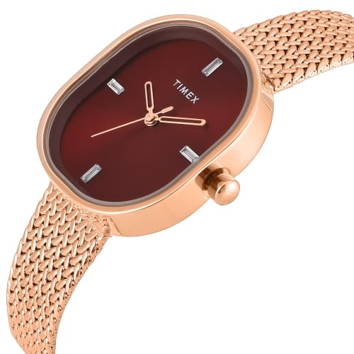 TIMEX Square 28mm Red Dial Analog Women Watch - TWEL20505