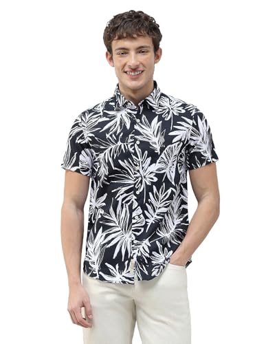 U.S. Polo Assn. Denim Co. Men's Regular Fit Tropical Printed Shirt