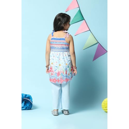 BIBA GIRL PRINTED NARROW KID(KW5284_POWDER BLUE_11)