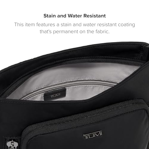 TUMI - Voyageur Tyler Crossbody - Nylon Crossbody Bag - Business, Travel Bag - Stain, Water-Resistant - Stylish Purse, Black/Gunmetal, One Size, Voyageur Tyler Crossbody