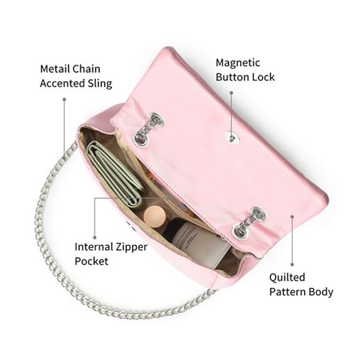 Fastrack Casual Sling Bag with Magnetic Button for Girls, Medium Size with Internal Zipper, Made with High-Quality Faux Leather, Versatile and Durable Design