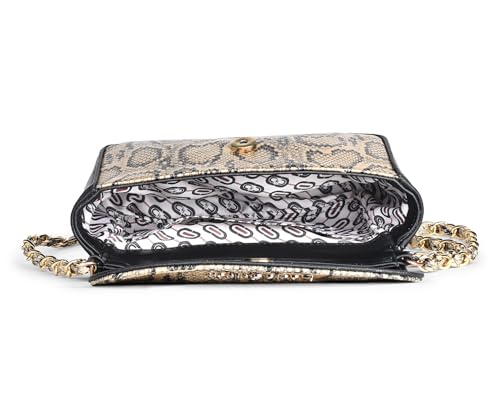 LOUIS STITCH Crossbody Sling Bag for Women | Textured Golden Mini Satchel Bag Purse for Women