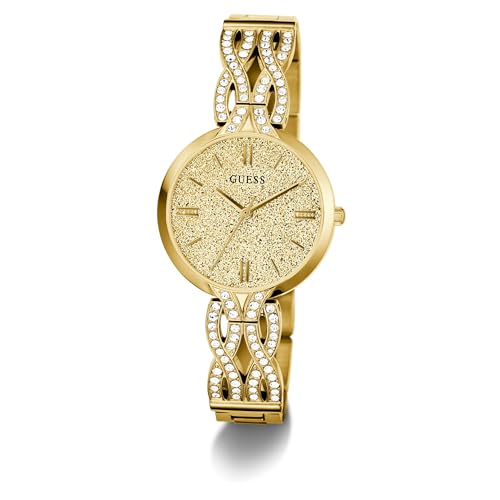 Guess Coral Gold Round Dial Analog Women's Watch - GW0868L2
