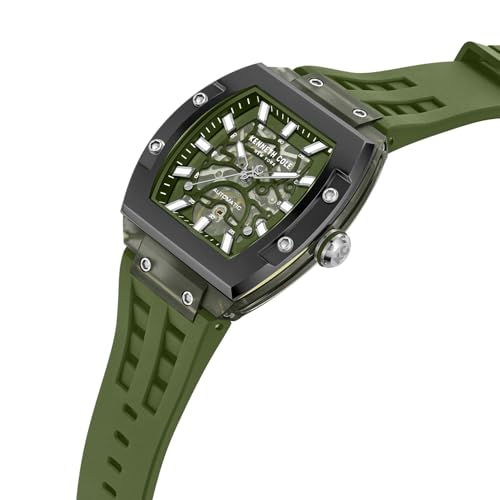 Kenneth Cole Automatic Analog Green Dial Green Silicon Strap Watch for Men - KCWGZ0076803MNW