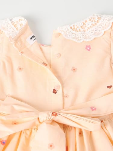 Max Girls Printed Dress(Pink_3-4 Y)