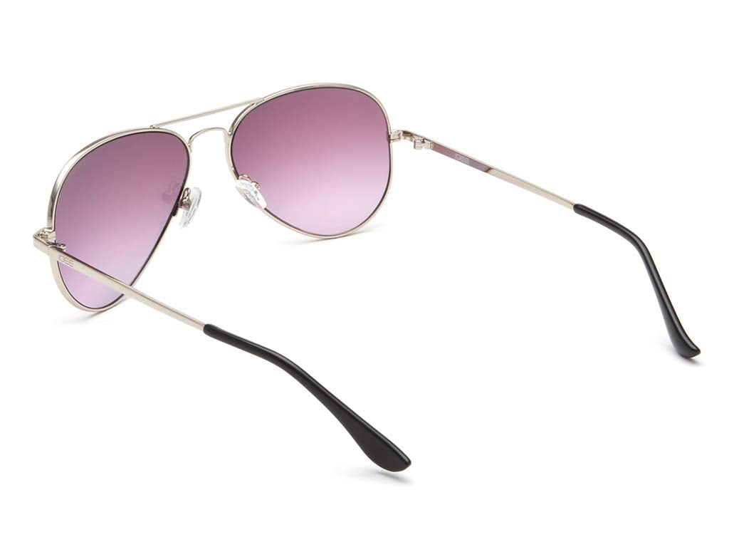 IDEE 100% Uv Protected Sunglasses For Unisex|Size- Large|Shape- Aviator|Model- Ids2500C46Sg, Silver