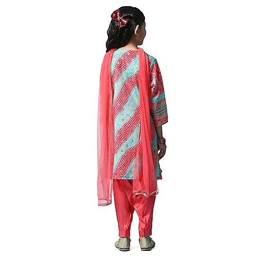 BIBA GIRL PRINTED CRINKLED KID(KW5392_SEA GREEN_7)
