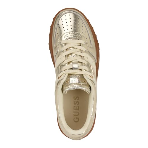 Guess Women's INART Sneaker, Gold 710, 8