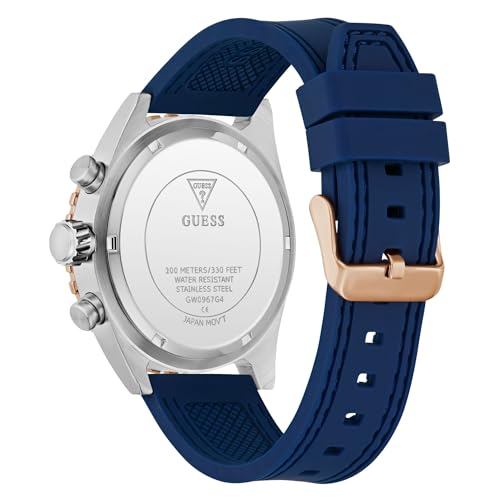 GUESS Blue Round Dial Analog Men's Watch - GW0967G4