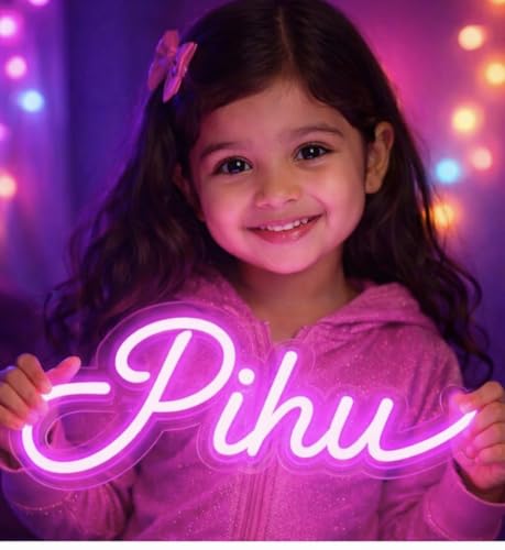 Customize Kids Name Neon LED Light Custom Name Wall Light for Bedroom Playroom Nursery Birthday Party Decor Neon Sign Wall Art Gift for Kids Room