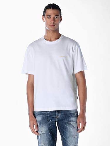 Jack & Jones Men Regular Fit White Tshirt