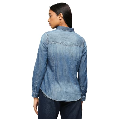 Pepe Jeans Women's Regular Fit Shirt (PL305089CA0_Dark Used