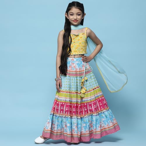 BIBA GIRL PRINTED RELAXED KID(KW4503_YELLOW_3)