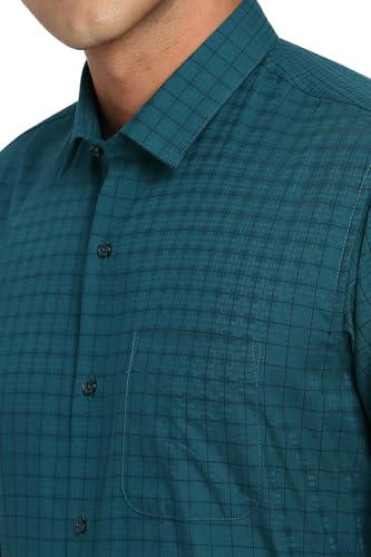 Peter England Men Blue Full Sleeves Formal Shirt