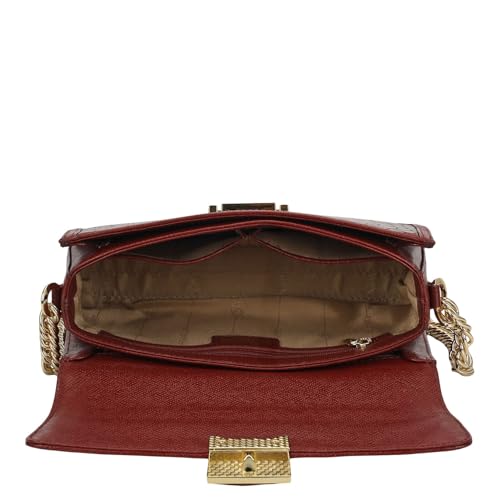 Da Milano Leather Red Shoulder Bag for Women (00870OL)