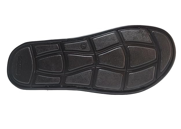 Red Chief Men's Classic Slip-on Leather Dress Shoes, Black, Formal Business Loafers with Textured Surface (UK Footwear Size System, Adult, Men, Numeric, Medium, 8)