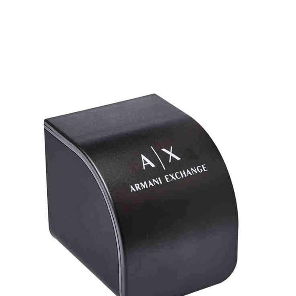 Armani Exchange Men Stainless Steel Black Chronograph Watch Ax1722, Band Color:Black