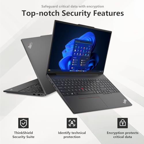 Lenovo ThinkPad E16 Gen 2 Business Laptop, 16" FHD+ Display, AMD Ryzen 7 7735U, 64GB DDR5 RAM, 1TB SSD, Fingerprint, Backlit, Wi-Fi 6, Windows 11 Pro, Bundle with Targus USB-C 100W Docking Station