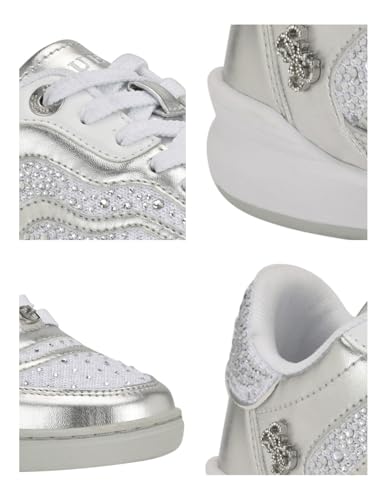 Guess Women's Pritie Trainers, silver, 38.5 EU