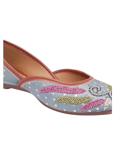 SilverArrow Women's Handmade Beauty Jutti Grey 4 UK
