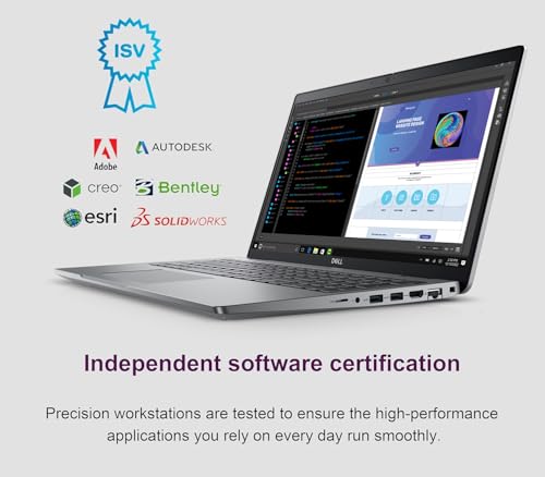 Dell Precision 3580 Mobile Workstation Laptop (15.6" FHD, Intel 10-Core i7-1355U vPro, 32GB RAM, 1TB SSD) for Business, Engineer, Backlit, 4G LTE, Wi-Fi 6E, 1080p IR Webcam, 3-Yr Warranty, Win 11 Pro