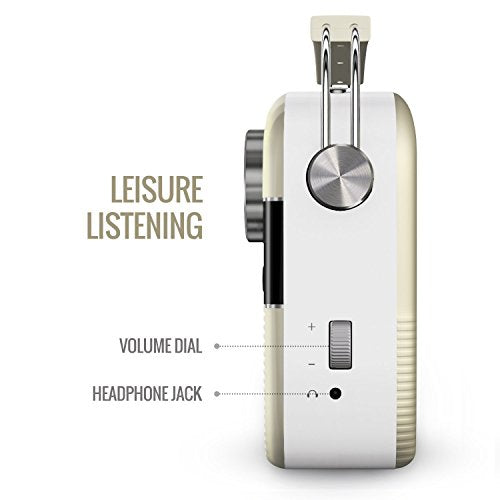Saregama Carvaan Hindi - Portable Music Player with 5000 Preloaded Songs, FM/BT/AUX (Porcelain White)