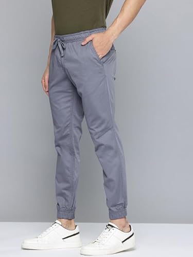 Men Urban Fit Cotton Stretch Trouser, Anthra, 32