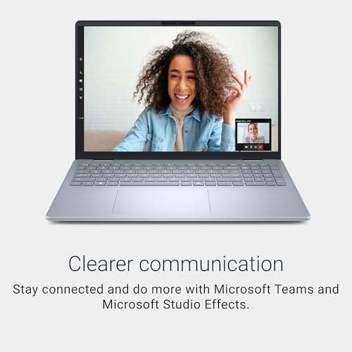 New Dell 16 Plus Laptop, AI Enabled Intel Core Ultra 5 226V, 16GB LPDDR5X, 512GB SSD, Intel Arc Graphics, 16" FHD+ AG NT 300nits WVA/IPS Display, Backlit Keyboard + FPR, Ice Blue, Thin & Light 1.87 Kg