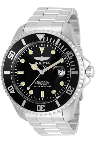 Invicta Automatic Pro Diver Stainless Steel Watch, Silver, 35717