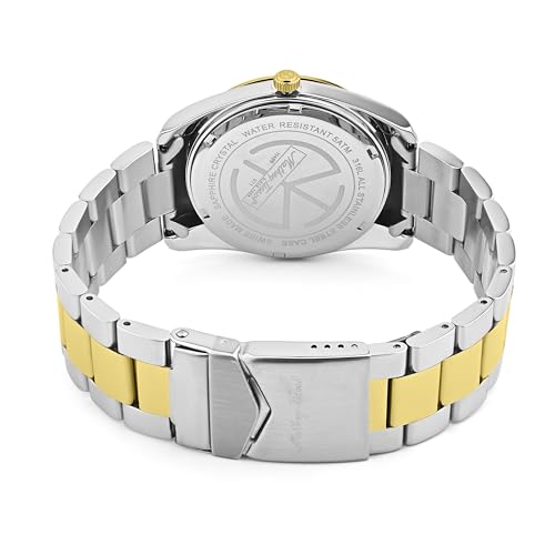 Mathey-Tissot Swiss Made Mathy I Day-Date Quatrz White Dial Analog Watch for Men - H453BI