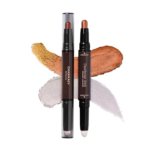 Charmacy Milano Zodiac Eyeshadow Stick - #903 Pisces, Dual-Ended, Highly Pigmented & Duochrome Eyeshadow, Enriched with Cacao Seed Butter, 1.8 Gms