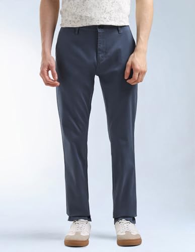 Slash Slim Tapered Fit Mid Rise Trousers