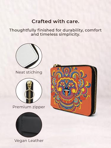 Kalankit Rakhi Gift Hamper for Sister, Wallet for Woman | Compact Pocket Small Purse for Women, Mini Bi-Fold Card Holder, Women's Wallet | Cute Money Purse for Girls | Rakhi Gifts for Sister