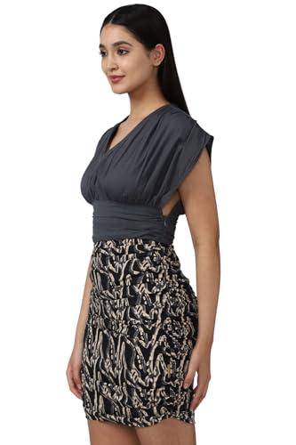 FOREVER 21 Printed Navy Mini Dresses 23000081546015