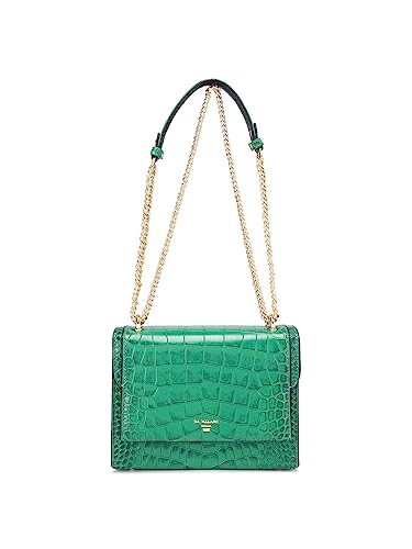 Da Milano Genuine Leather Green Shoulder Bag (LB-00047OL) (Small)