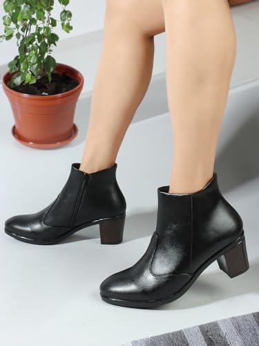 Elle Women boots, Colour-Black, Size-UK 4