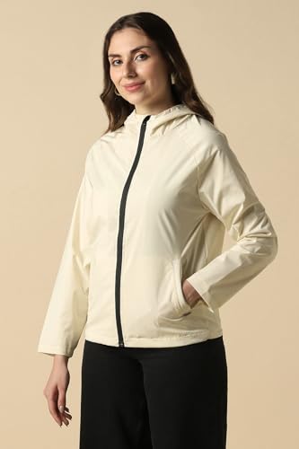 Women Beige Solid Casual Jacket