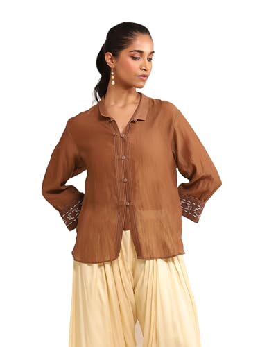 Ritu Kumar Brown Solid Shirt