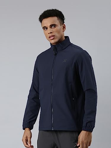 XTEP Men's Outdoor Jacket with Lightweight | Quick-Dry | Quick-Dry Lining | Late Blue | XS | Easy Care