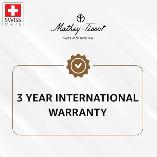 Mathey-Tissot Stainless Steel Analog Blue Dial Women Watch-D152Abu, Silver Band