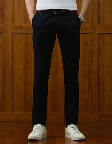 U.S.Polo Association Men's Denver Slim Fit Varsity Theatre Trousers (USTRO011D_Navy_38)