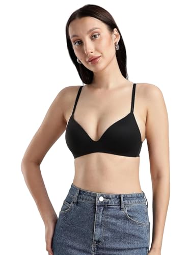 Calvin Klein underwear Half Coverage Lightly Padded Non-Wired Bra Black