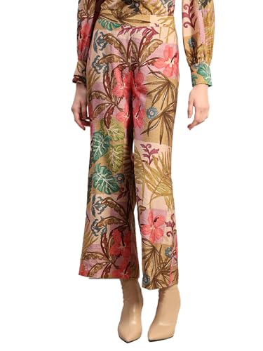 VERO MODA Women's Straight Fit High-Rise Multicolor Pants